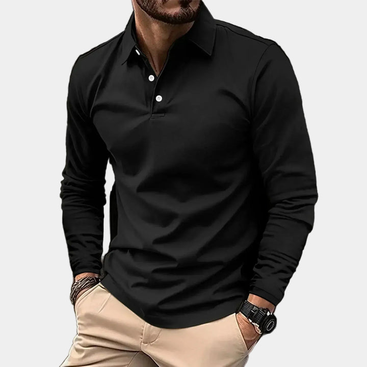 Vesper Men's Long Sleeve Polo Shirt