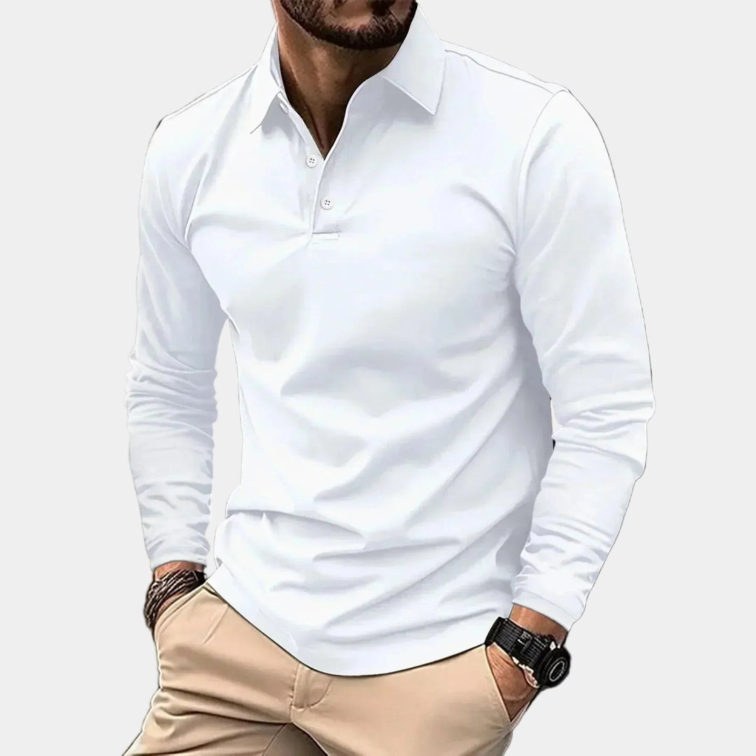 Vesper Men's Long Sleeve Polo Shirt