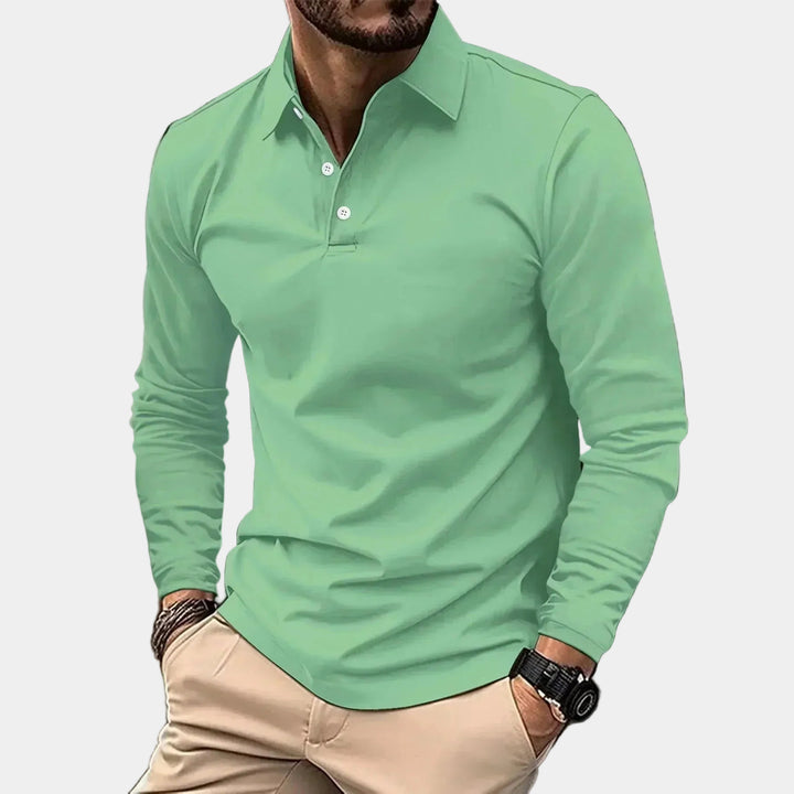 Vesper Men's Long Sleeve Polo Shirt