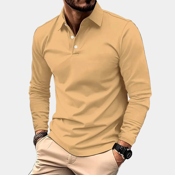 Vesper Men's Long Sleeve Polo Shirt