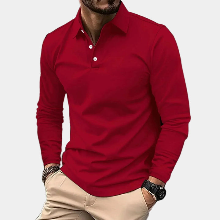 Vesper Men's Long Sleeve Polo Shirt