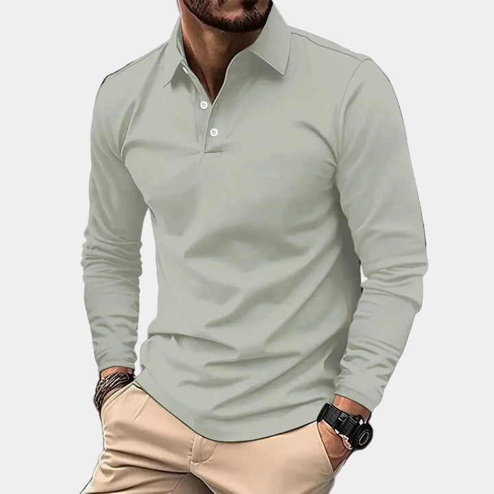 Vesper Men's Long Sleeve Polo Shirt