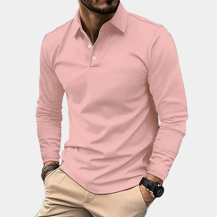 Vesper Men's Long Sleeve Polo Shirt