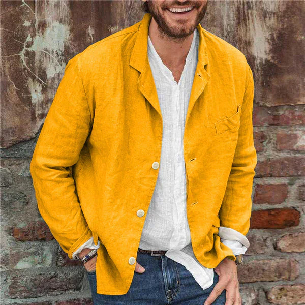 Calloway Men's Relaxed Linen Casual Blazer