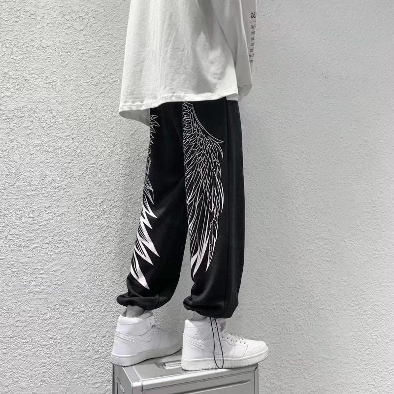 Fenrir Men's Wing-Print Joggers
