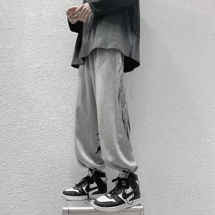 Fenrir Men's Wing-Print Joggers