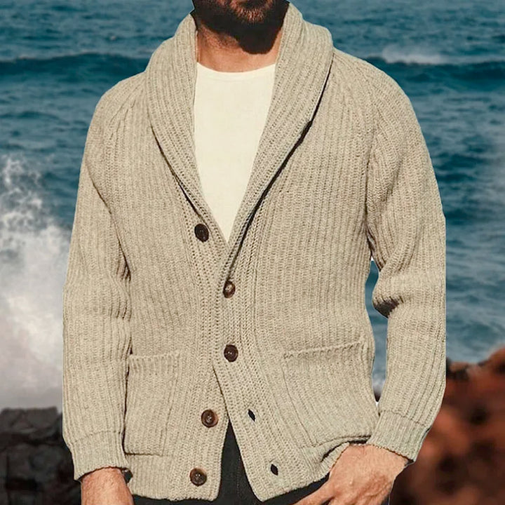 Windsor Men's Knit Shawl Collar Cardigan