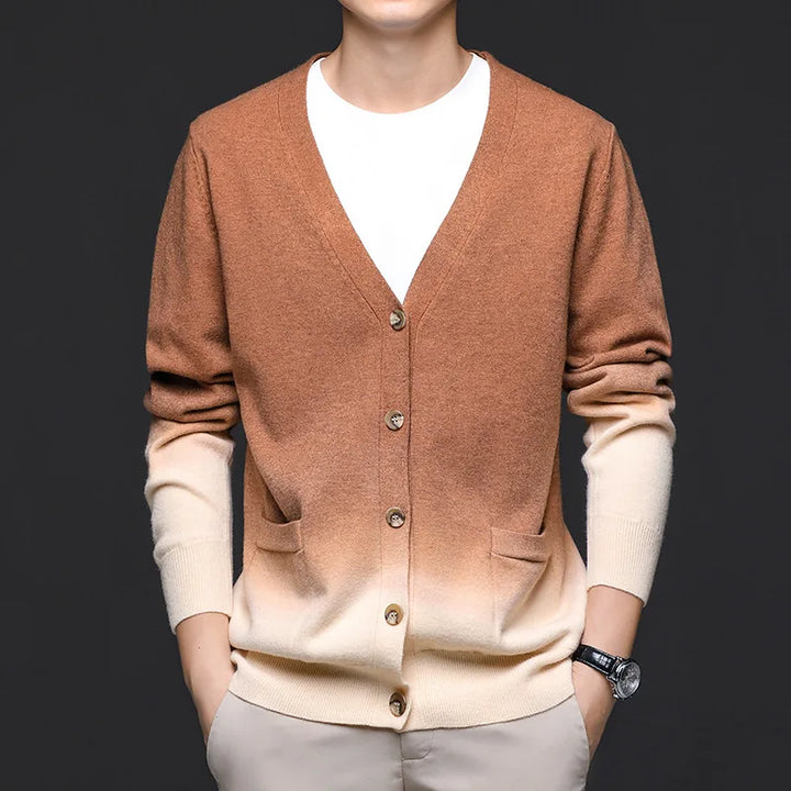 Ashton Men's Knit Gradient Cardigan
