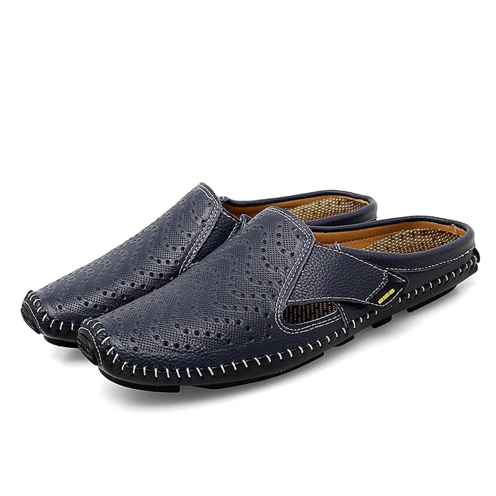 Kincaid Men's Genuine Leather Slip-On Backless Mules