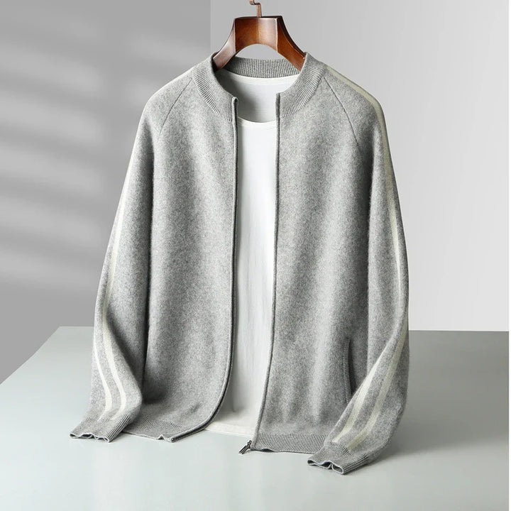Kellan Men's Merino Wool Zip Cardigan