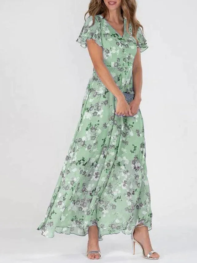 Leilani Women's Floral Chiffon Midi Dress