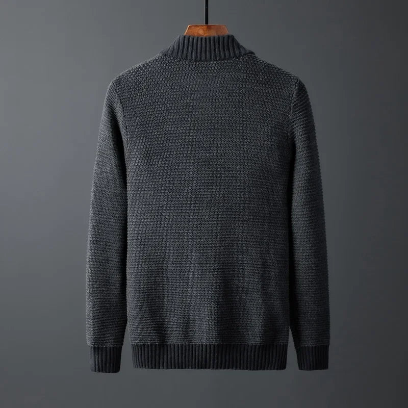 Kelford Men's Wool Zip-Up Cardigan