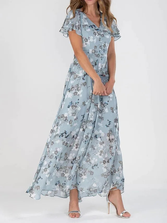 Leilani Women's Floral Chiffon Midi Dress