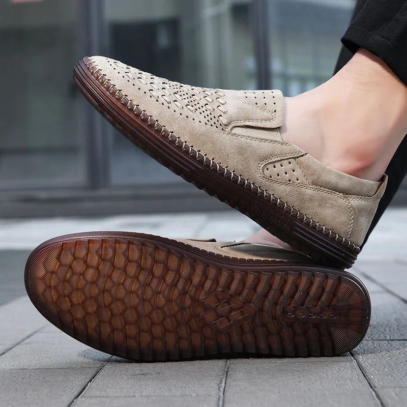 Kieran Men's Woven Slip-On Loafers