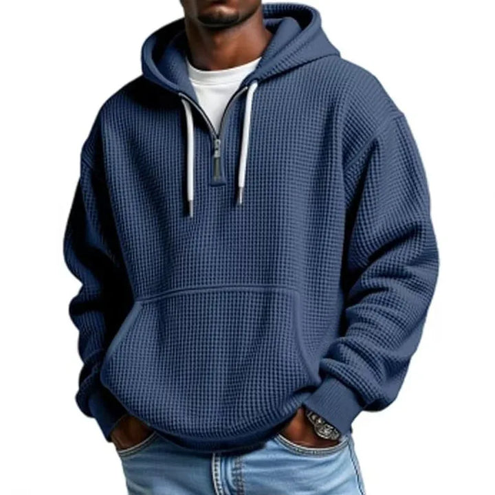 Garland Men's Waffle-Knit Pullover Hoodie