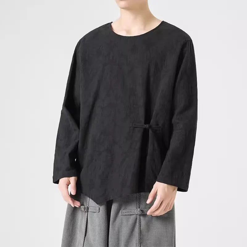 Kaito Men's Linen Long Sleeve Shirt