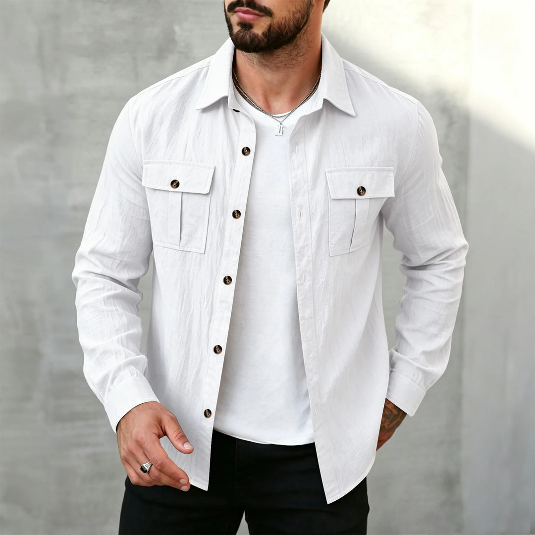 Merrick Men's Linen Long Sleeve Shirt