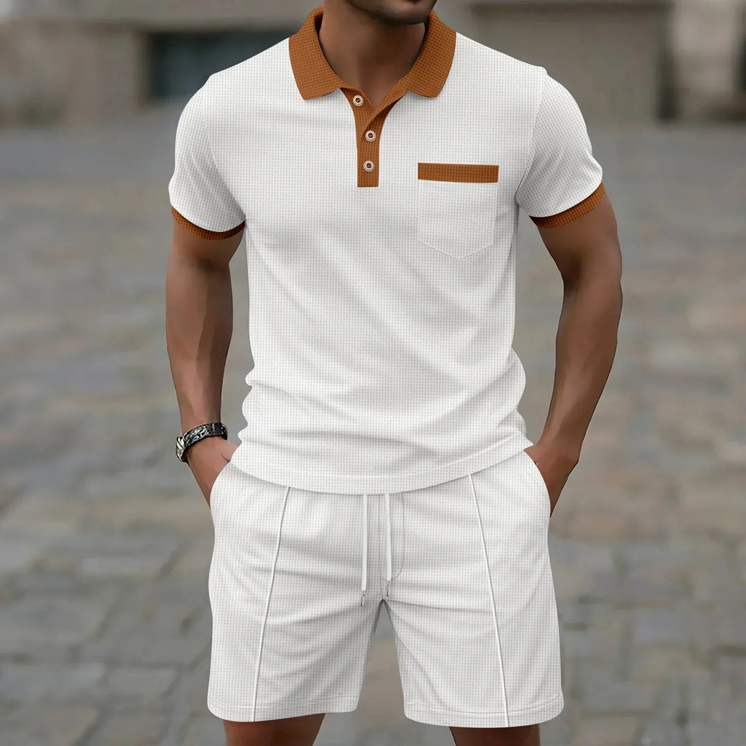 Ashford Men's Polo Shirt and Shorts Set