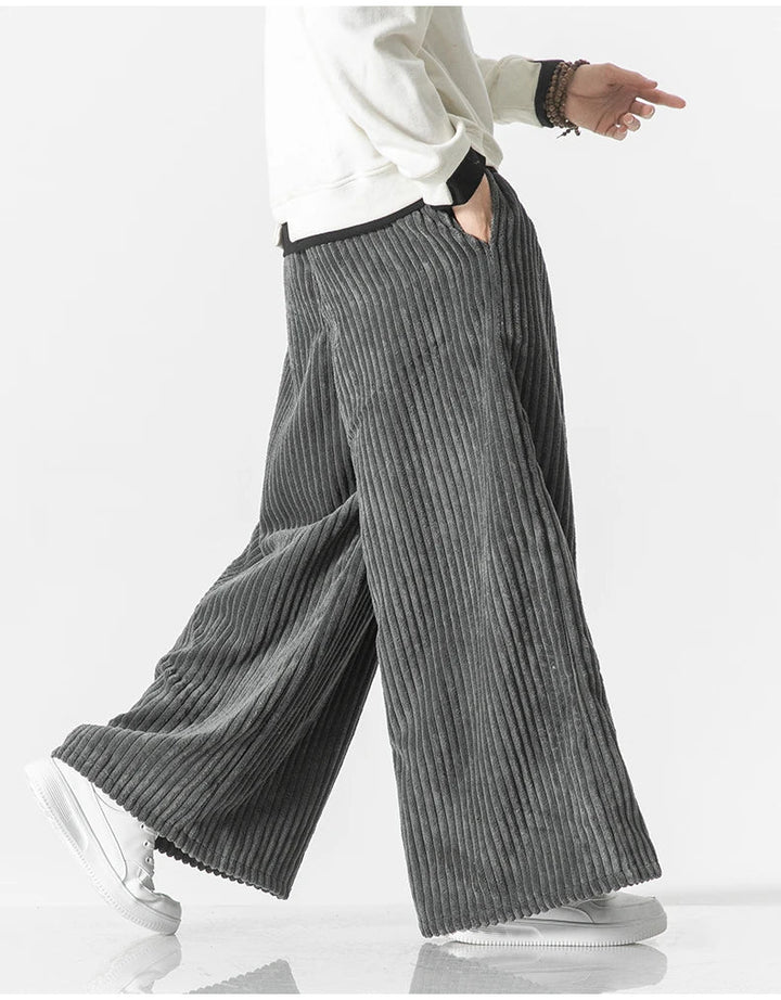 Quinn Wide-Leg Corduroy Sweatpants