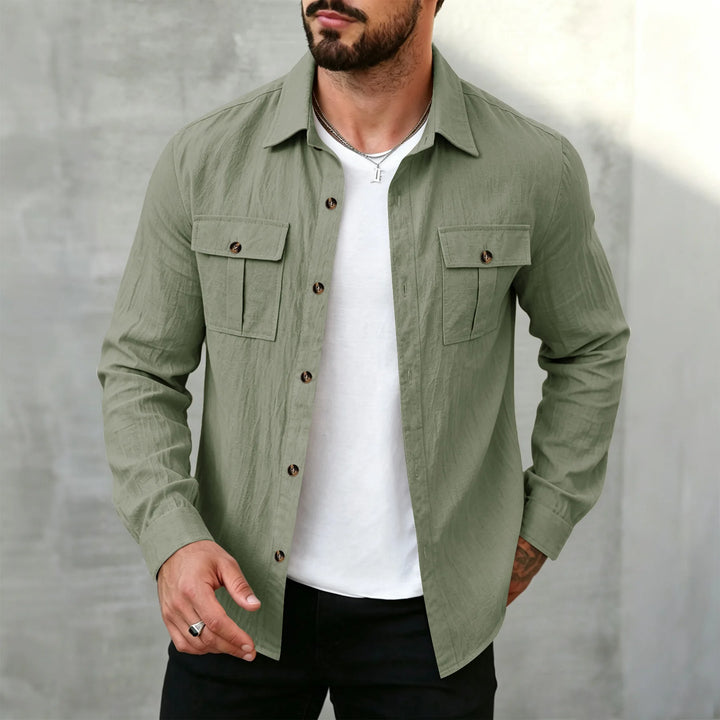 Merrick Men's Linen Long Sleeve Shirt