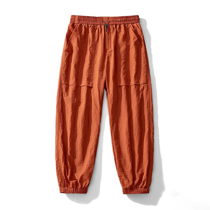 Everett Nylon Joggers with Elastic Waistband