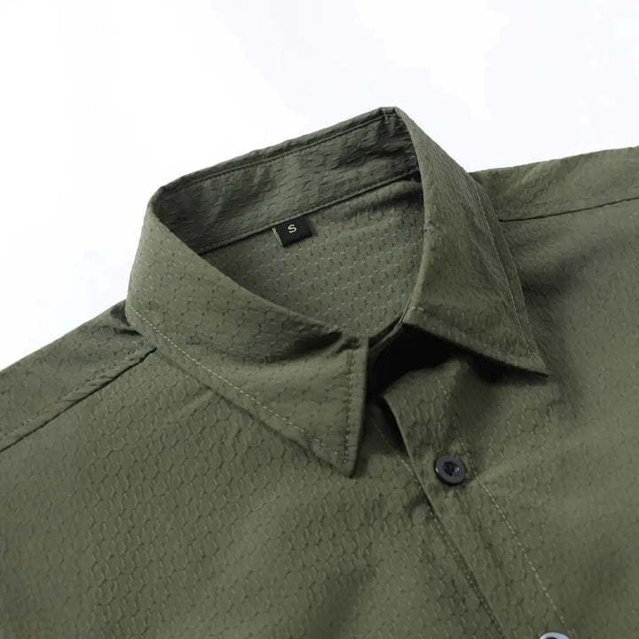 Ashby Men's Textured Camp Collar Shirt