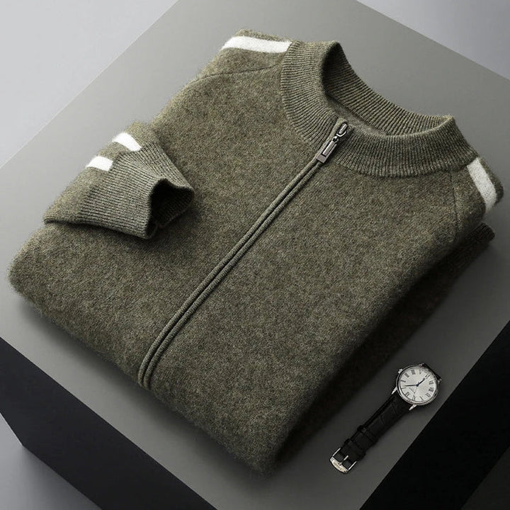 Kellan Men's Merino Wool Zip Cardigan