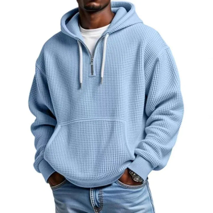Garland Men's Waffle-Knit Pullover Hoodie