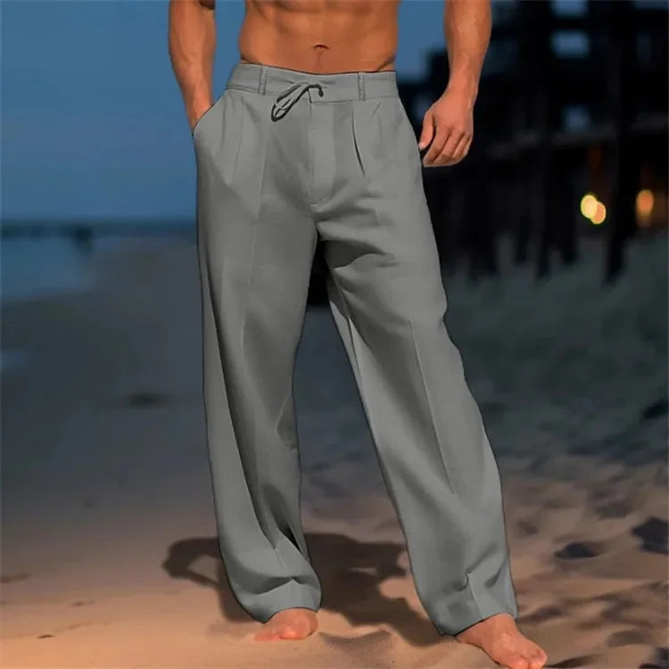 Harland Men's Linen Drawstring Pants