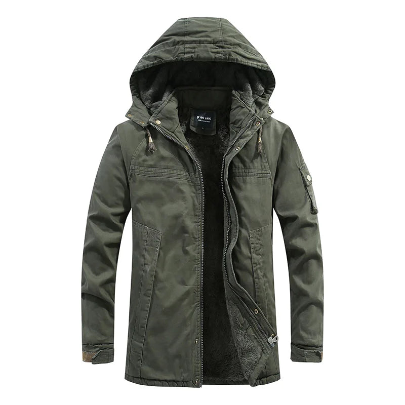 Tiberius Men's Hooded Fleece Parka