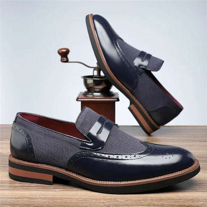 Wellston Men's Genuine Leather Loafers