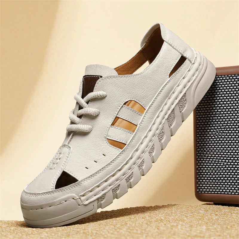 Finnian Genuine Leather Closed-Toe Sandals
