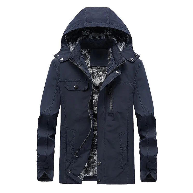 Redford Men's Hooded Windbreaker Jacket