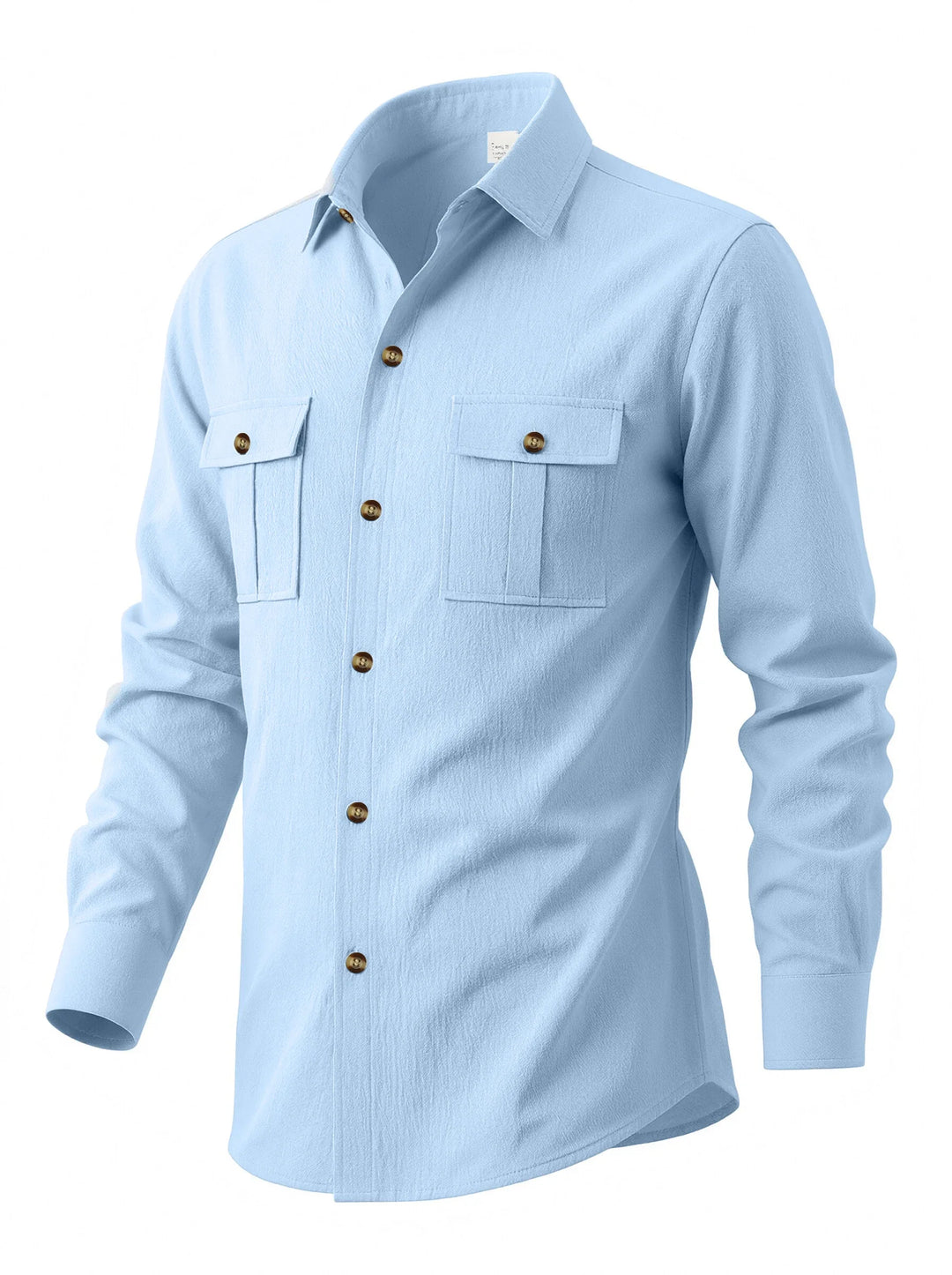 Barlow Men's Long Sleeve Linen Casual Shirt