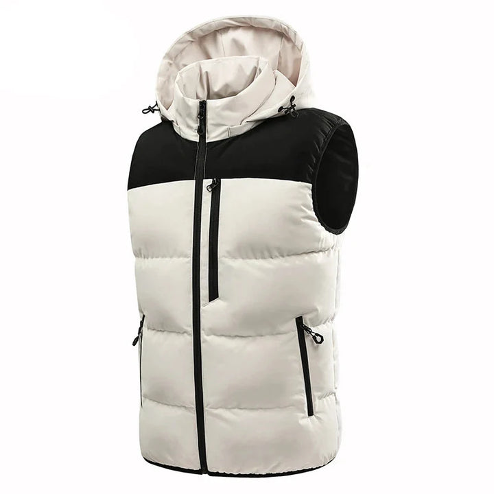 Evan Men's Insulated Vest with Detachable Hood