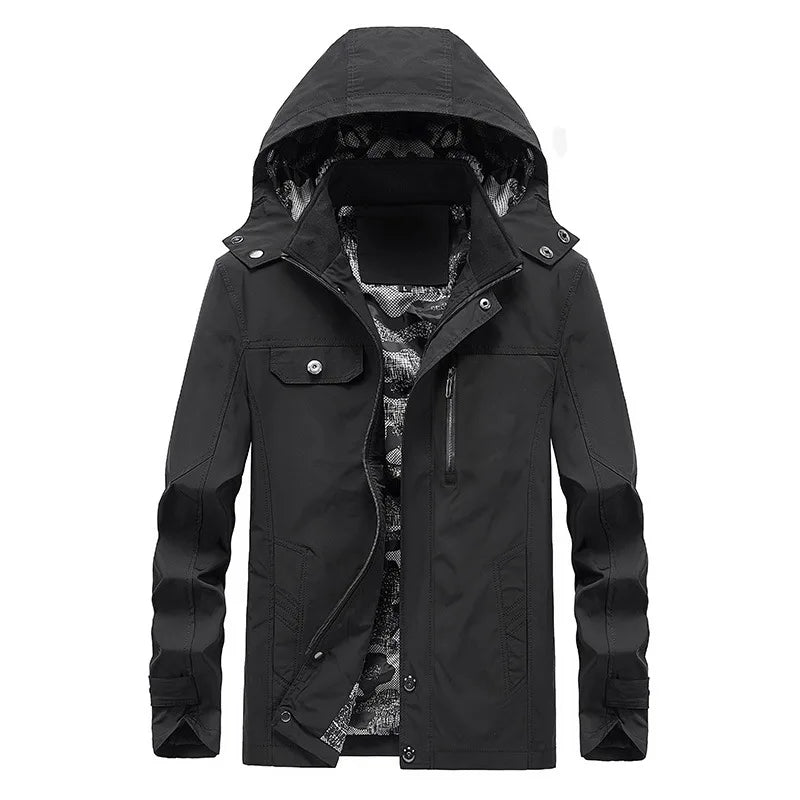Redford Men's Hooded Windbreaker Jacket