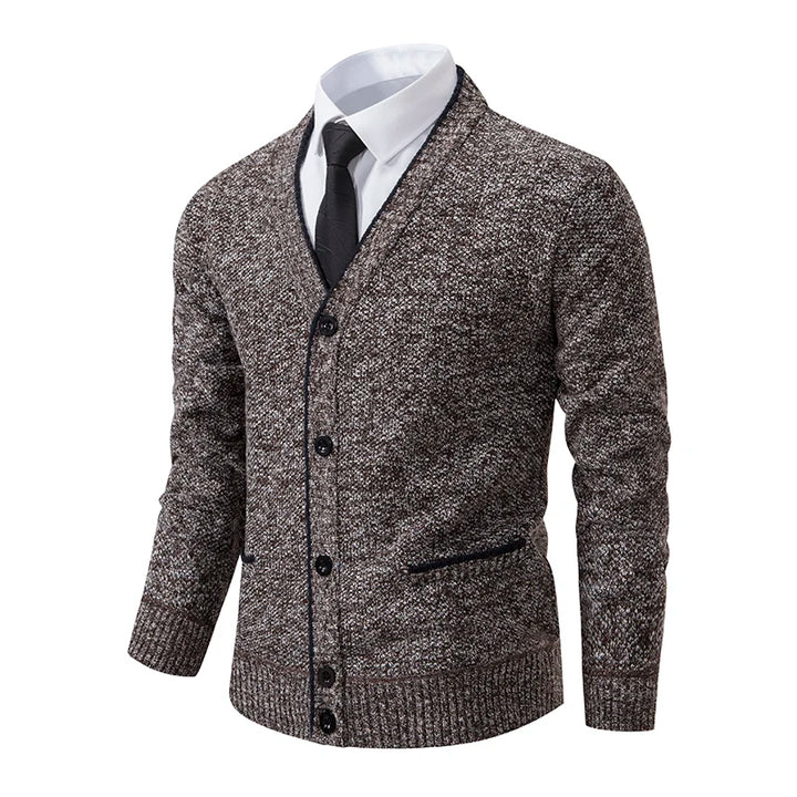 Harwin Men's Knit V-Neck Cardigan
