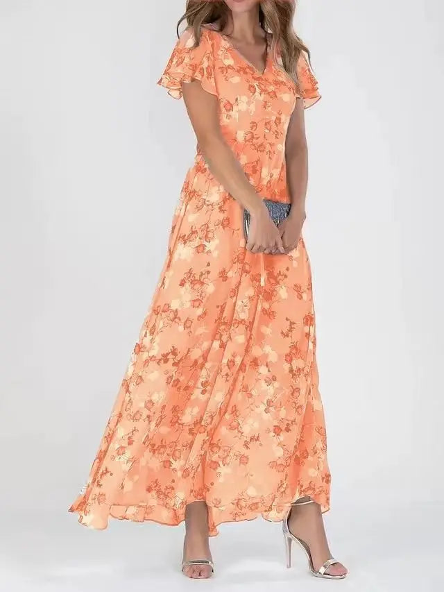 Leilani Women's Floral Chiffon Midi Dress