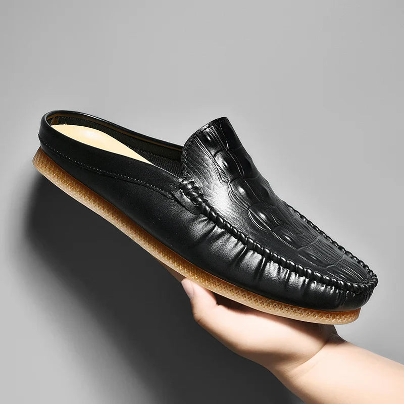 Mercado Men's Leather Backless Mules