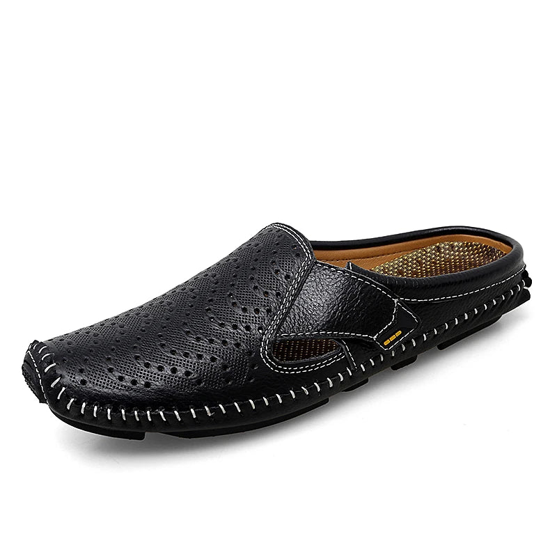 Kincaid Men's Genuine Leather Slip-On Backless Mules