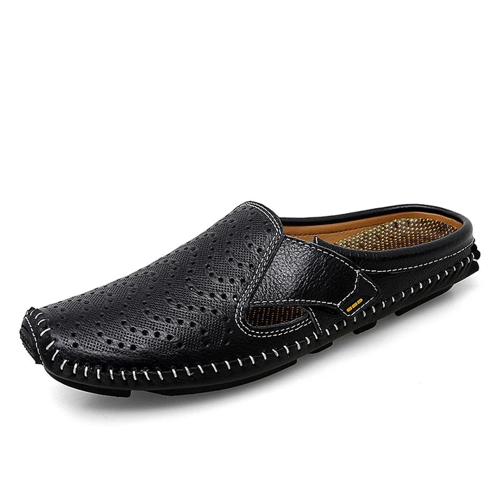 Kincaid Men's Genuine Leather Slip-On Backless Mules