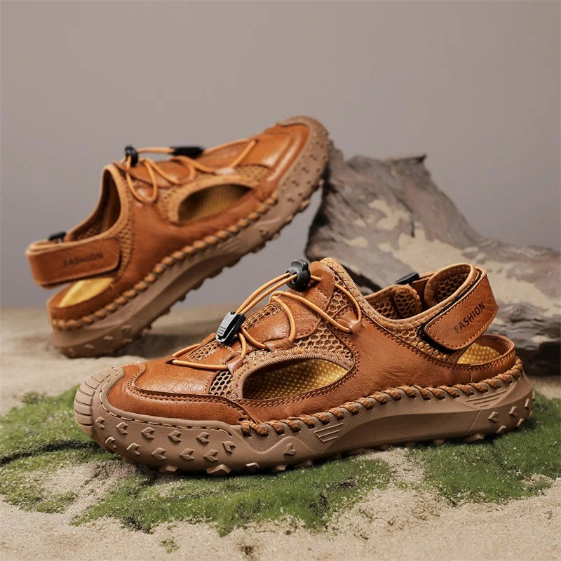 Castaway Genuine Leather Fisherman Sandals