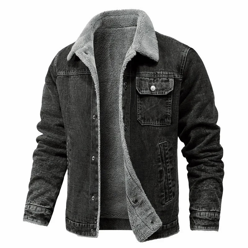 Theron Men's Sherpa Lined Denim Jacket