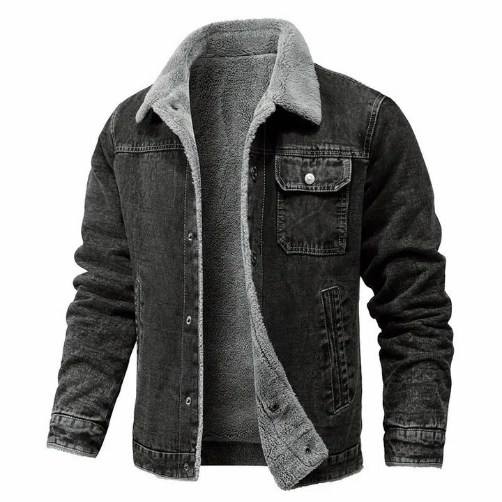Theron Men's Sherpa Lined Denim Jacket