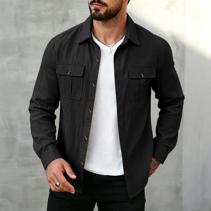 Merrick Men's Linen Long Sleeve Shirt