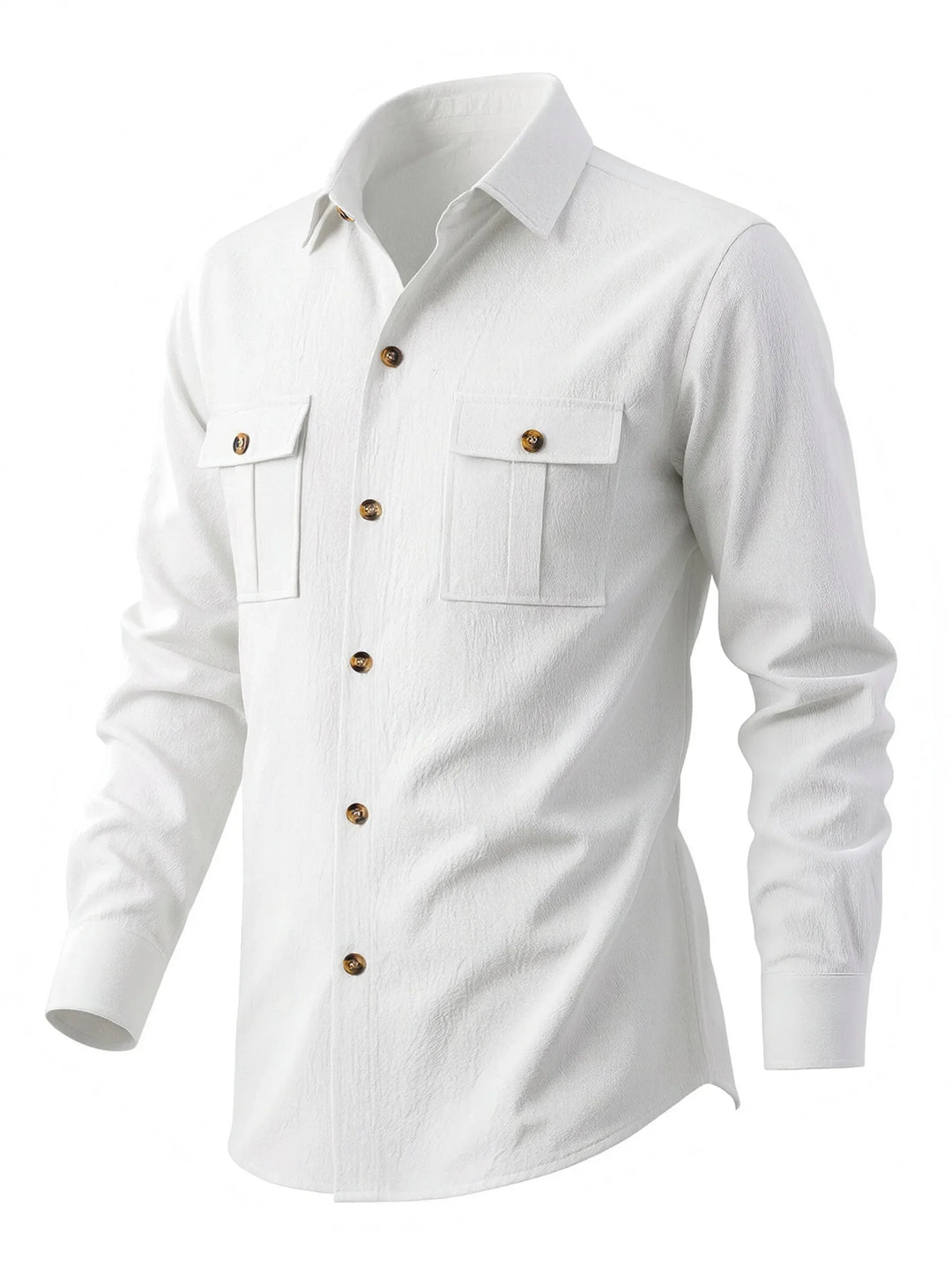 Barlow Men's Long Sleeve Linen Casual Shirt