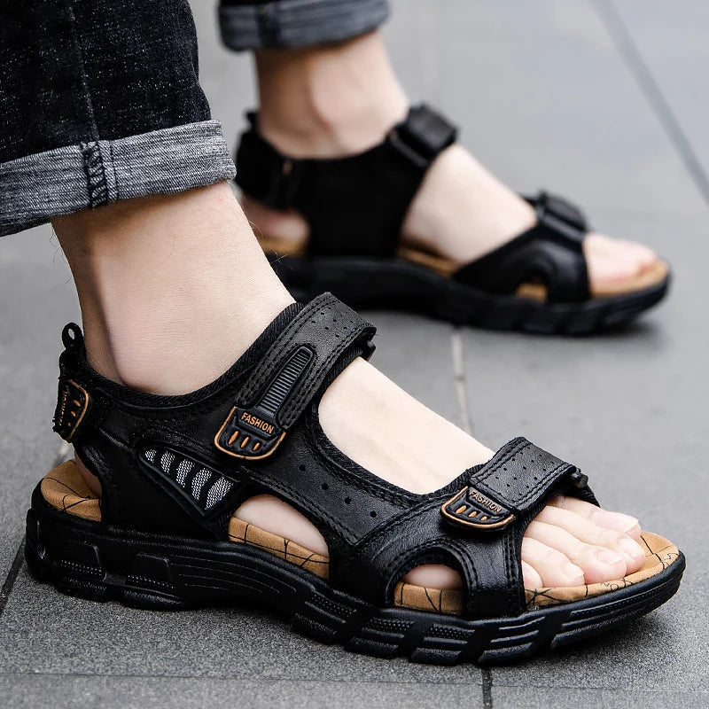 Callum Genuine Leather Sport Sandals