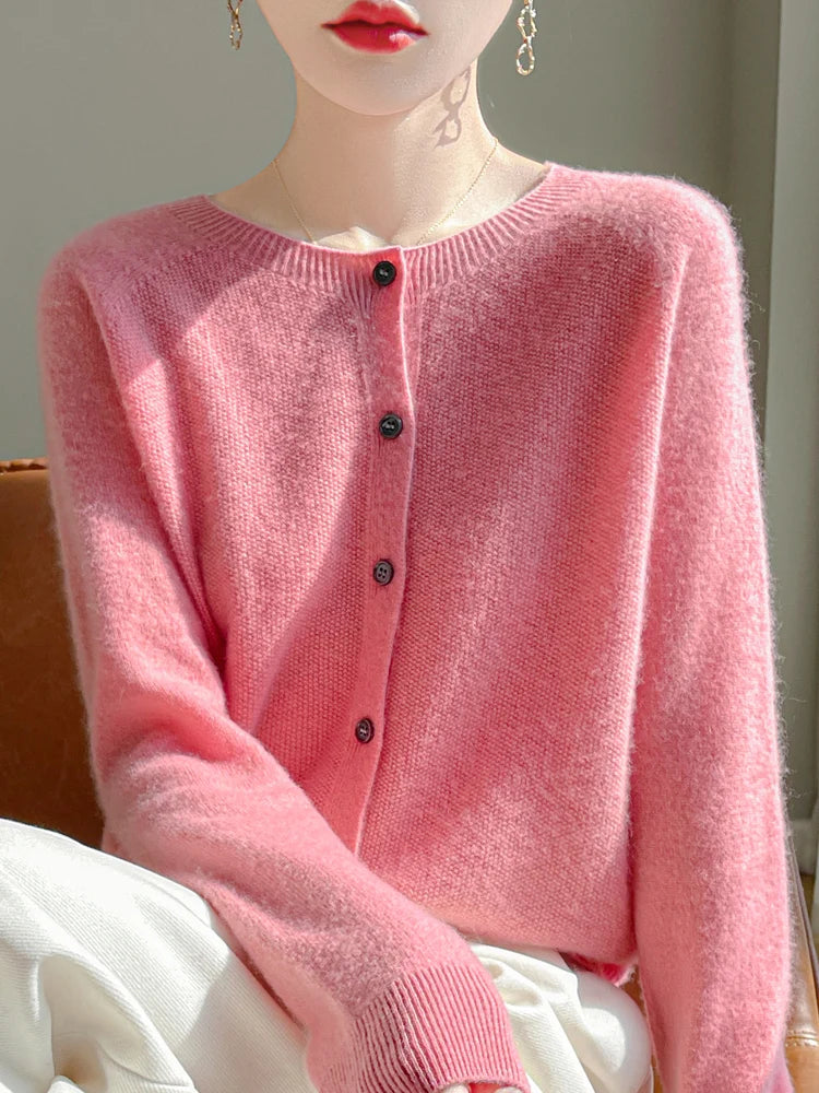 Brynlee Women's Merino Wool Cardigan