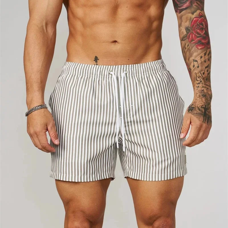 Halstead Striped Swim Trunks