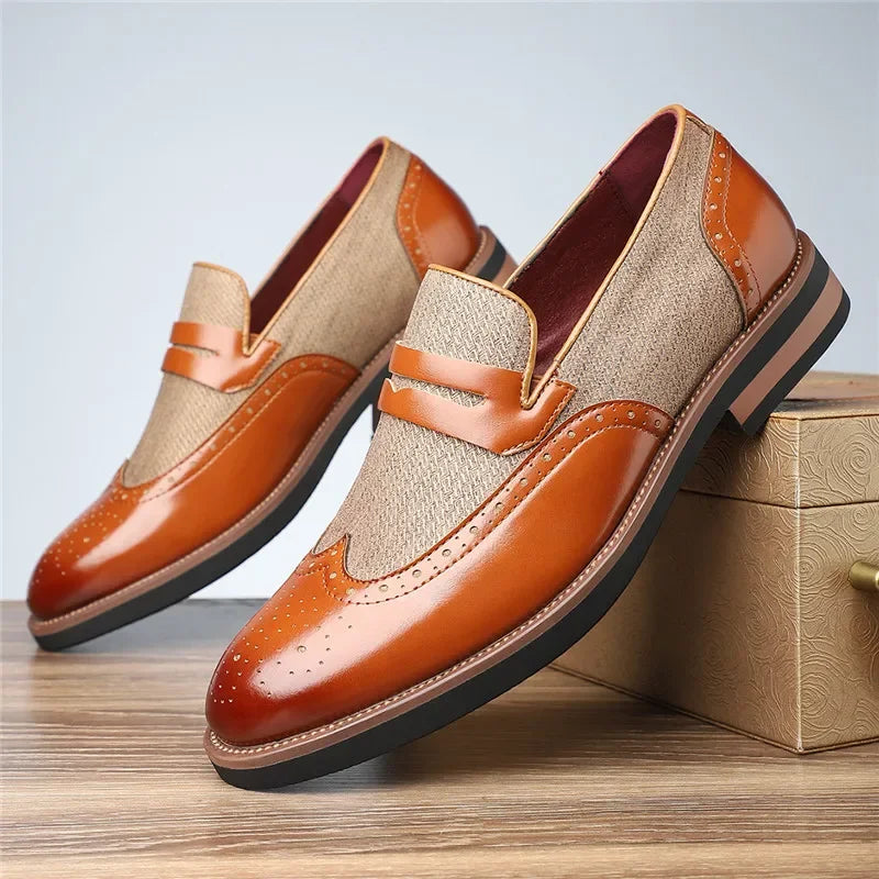 Wellston Men's Genuine Leather Loafers